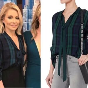 Rails Corinne Navy and Blue Plaid Button Down Shirt